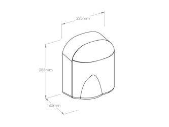 Merida Suszarka do rąk  ECOFLOW PLUS, tworzywo ABS (EJB102) - Suszarka do rąk Merida ECOFLOW PLUS, tworzywo ABS