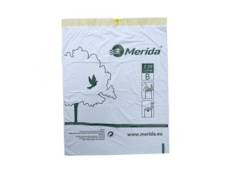 Merida Worki na śmieci z taśmą ściągającą, zapachowe , pojemność 7-10 l, rolka 25 szt (WTB101) - Jednorazowe worki na śmieci z taśmą ściągającą, zapachowe MERIDA TOP, pojemność 7-10 l, rolka 25 szt., BIAŁE, HDPE