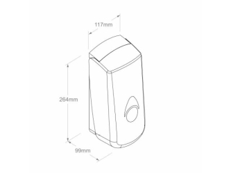 Merida Dozownik mydła w pianie COMO na jednorazowe wkłady 700 g (DCC201) - Dozownik mydła w pianie Merida COMO na jednorazowe wkłady 700 g