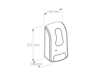 Merida Bezdotykowy automatyczny dozownik płynu dezynfekcyjnego w sprayu  ONE na jednorazowe wkłady 1000 ml, tworzywo ABS (DEB401)