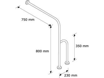 Merida Poręcz podłogowo - ścienna (TPC23)