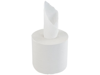 Merida Ręczniki papierowe w roli  ECONOMY CENTER PULL MINI, białe, średnica 17 cm, długość 210 m, jednowarstwowe, zgrzewka 6 rolek (REB702)