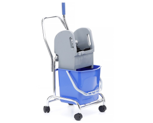 Merida -wózek wyposażony w wiadro o pojemności 17 litrów - posiada prasę do mopów - lekki i funkcjonalny (HFW101)