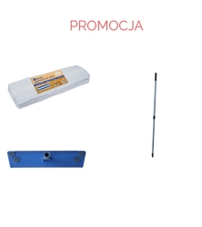 Merida Mopy jednorazowe - 60 sztuk w zestawie promocyjnym ze stelażem i kijem teleskopowym