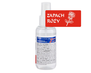 Merida Płyn dezynfekcyjny o zapachu róży POLANA LUX DDR+ LIQUID do higienicznej dezynfekcji rąk, butelka 100 ml z atomizerem (MAD966)