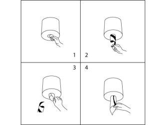 Merida Ręczniki papierowe w roli ECONOMY MINI, szare, jednowarstwowy, długość 60 m, opakowanie 12 rolek (RES204)