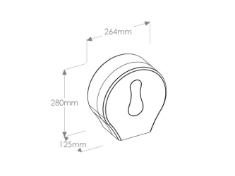 Merida Pojemnik na papier toaletowy AMADEUS SILKY BLACK (BAC101)
