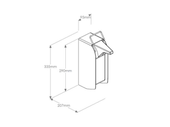 Merida Bezdotykowy automatyczny dozownik płynu dezynfekcyjnego pojemność zbiornika 1000 ml, metalowy (D10A)