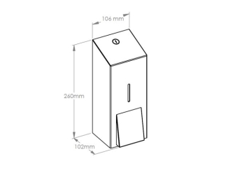 Merida Dozownik płynu dezynfekcyjnego w sprayu STELLA, pojemność wkładów 1000 ml (DSM406)