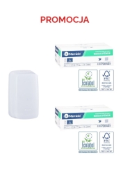 Merida Pojemnik na papier toaletowy w listkach HARMONY plus 2 kartony papierów toaletowych