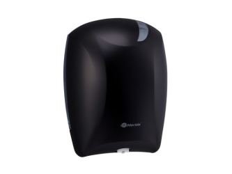 Merida Pojemnik na papier toaletowy w listkach CENTER PULL czarny plus 2 opakowania papieru MERIDA OPTIMUM