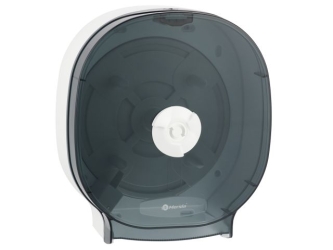 Merida Pojemnik na cztery rolki papieru toaletowego bez gilzy MERIDA ONE biały plus 2 kartony papieru toaletowego MERIDA TOP