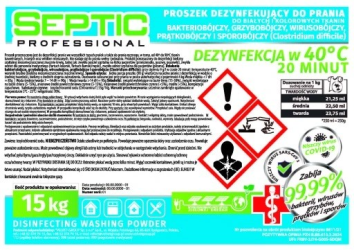 Proszek SEPTIC 15KG, dezynfekujący (SP15KG)