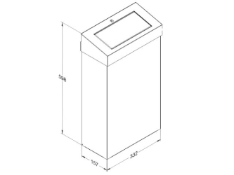 Merida Kosz z uchylną pokrywą STELLA SLIM, 27 l (KSM206)