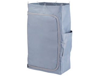 Worek z tworzywa sztucznego 120 l, zapinany na zamek, szary (HFV918) - Worek z tworzywa sztucznego 120 l, zapinany na zamek, szary