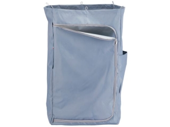 Worek z tworzywa sztucznego 120 l, zapinany na zamek, szary (HFV918) - Worek z tworzywa sztucznego 120 l, zapinany na zamek, szary