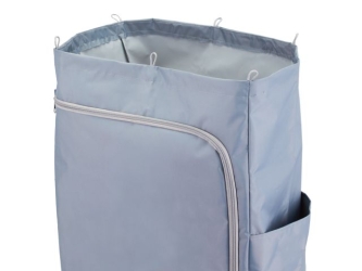 Worek z tworzywa sztucznego 120 l, zapinany na zamek, szary (HFV918) - Worek z tworzywa sztucznego 120 l, zapinany na zamek, szary