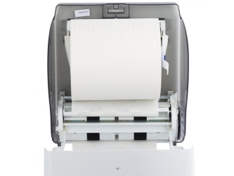 Merida Mechaniczny podajnik ręczników papierowych w rolach LUX CUT AUTOMATIC MAXI, tworzywo ABS, biały (CJB301)
