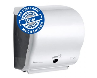 Merida Automatyczny bezdotykowy podajnik ręczników papierowych w rolach LUX SENSOR CUT AUTOMATIC MAXI, tworzywo ABS, biały (CJB503) - Automatyczny bezdotykowy podajnik ręczników papierowych w rolach Merida LUX SENSOR CUT AUTOMATIC MAXI, tworzywo ABS, biały