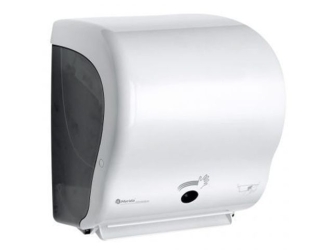 Merida Automatyczny bezdotykowy podajnik ręczników papierowych w rolach LUX SENSOR CUT AUTOMATIC MAXI, tworzywo ABS, biały (CJB503) - Automatyczny bezdotykowy podajnik ręczników papierowych w rolach Merida LUX SENSOR CUT AUTOMATIC MAXI, tworzywo ABS, biały